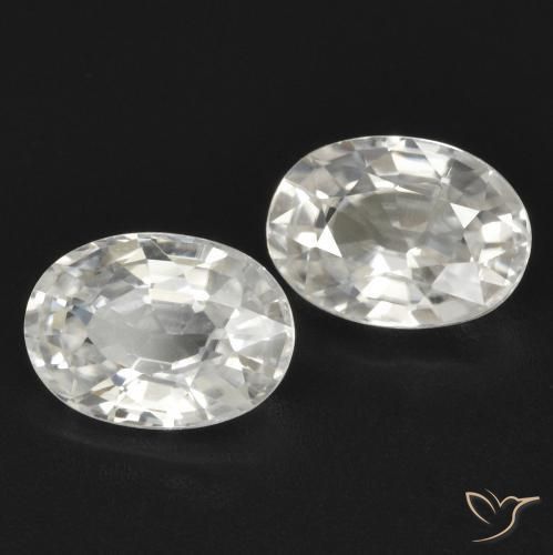 Gemme di Zircone Bianco naturale da 2.48 ct, Ovale, VVS