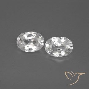 2.44ctw Naturale Bianco Zircone, Ovale, VVS-VS, Photo A