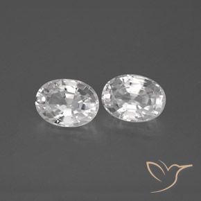 Gemme di Zircone Bianco naturale da 2.75 ct, Ovale, VVS