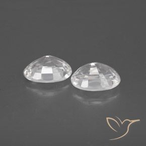 Gemme di Zircone Bianco naturale da 2.75 ct, Ovale, VVS