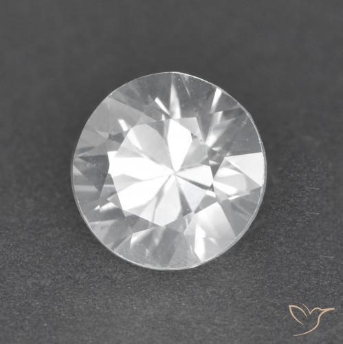 Zircone Bianco naturale da 1.52 ct, Rotondo, VVS