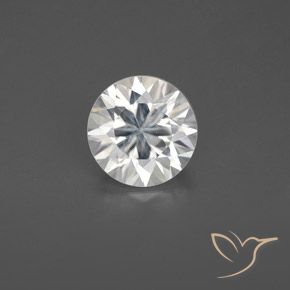 1.68ct Naturale Bianco Zircone, Rotondo, VS