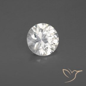 Zircone Bianco naturale da 1.68 ct, Rotondo, VS