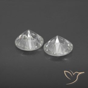 Gemme di Zircone Bianco naturale da 3.35 ct, Rotondo, VS
