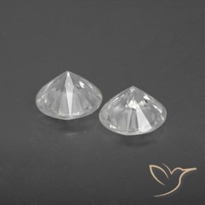 Gemme di Zircone Bianco naturale da 3.24 ct, Rotondo, VS