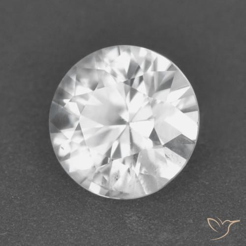 Zircone Bianco naturale da 1.68 ct, Rotondo, VS-SI