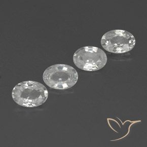 Gemme di Zircone Bianco naturale da 4.89 ct, Ovale, VVS-VS