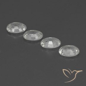 Gemme di Zircone Bianco naturale da 4.89 ct, Ovale, VVS-VS