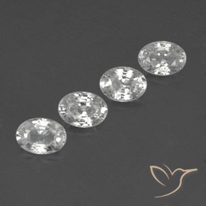 Gemme di Zircone Bianco naturale da 5.05 ct, Ovale, VS