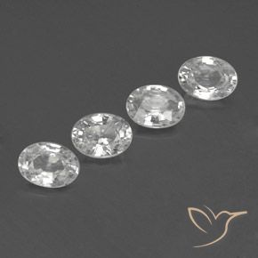 Gemme di Zircone Bianco naturale da 4.81 ct, Ovale, VVS-VS