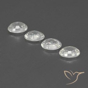 Gemme di Zircone Bianco naturale da 5.00 ct, Ovale, VVS-VS