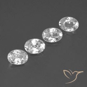 Gemme di Zircone Bianco naturale da 5.02 ct, Ovale, VVS