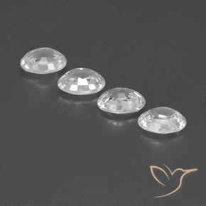Gemme di Zircone Bianco naturale da 5.02 ct, Ovale, VVS