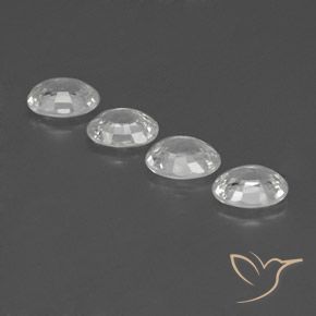 Gemme di Zircone Bianco naturale da 5.09 ct, Ovale, VVS-VS