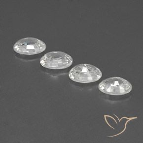 Gemme di Zircone Bianco naturale da 4.75 ct, Ovale, VS