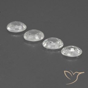 Gemme di Zircone Bianco naturale da 4.88 ct, Ovale, VVS-VS