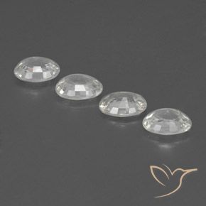 Gemme di Zircone Bianco naturale da 4.76 ct, Ovale, VVS-VS