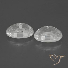 Gemme di Zircone Bianco naturale da 2.80 ct, Ovale, VVS-VS