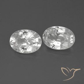 Gemme di Zircone Bianco naturale da 2.36 ct, Ovale, VS