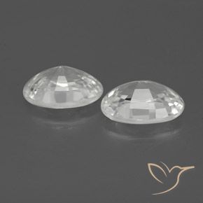 Gemme di Zircone Bianco naturale da 2.36 ct, Ovale, VS