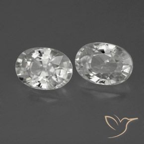 Gemme di Zircone Bianco naturale da 2.83 ct, Ovale, VVS-VS