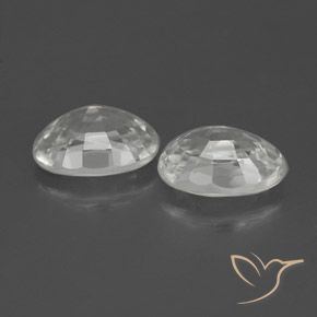 Gemme di Zircone Bianco naturale da 2.65 ct, Ovale, VS