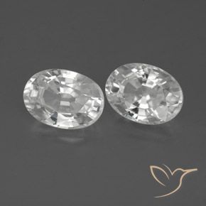 Gemme di Zircone Bianco naturale da 2.54 ct, Ovale, VVS