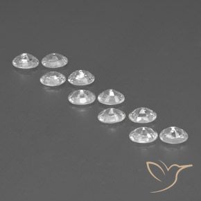 Gemme di Zircone Bianco naturale da 7.84 ct, Ovale, VVS-VS