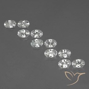 Gemme di Zircone Bianco naturale da 7.51 ct, Ovale, VVS-VS