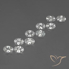 Gemme di Zircone Bianco naturale da 7.51 ct, Ovale, VVS-VS