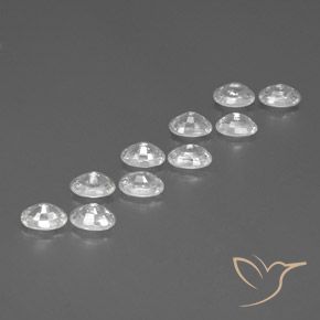 Gemme di Zircone Bianco naturale da 8.19 ct, Ovale, VVS-VS