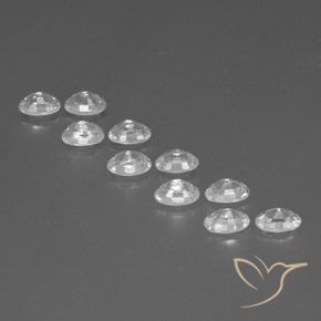 Gemme di Zircone Bianco naturale da 8.00 ct, Ovale, VVS-VS