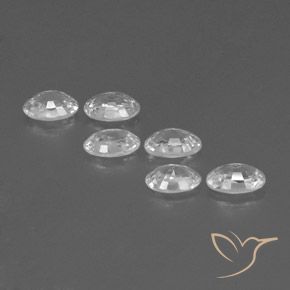 Gemme di Zircone Bianco naturale da 4.24 ct, Ovale, VS