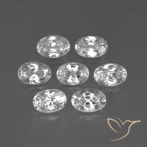Gemme di Zircone Bianco naturale da 5.30 ct, Ovale, VS