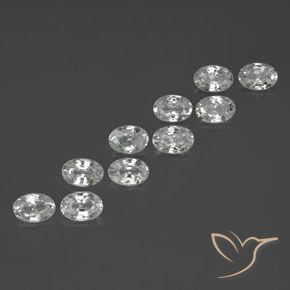 Gemme di Zircone Bianco naturale da 7.20 ct, Ovale, VS