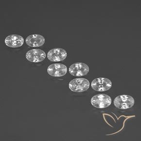 7.96ctw Naturale Bianco Zircone, Ovale, VS