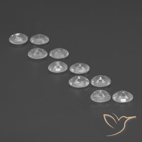 Gemme di Zircone Bianco naturale da 7.96 ct, Ovale, VS