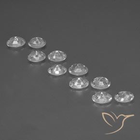Gemme di Zircone Bianco naturale da 8.33 ct, Ovale, VVS-VS