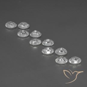Gemme di Zircone Bianco naturale da 8.21 ct, Ovale, VS