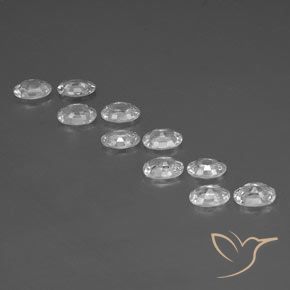 Gemme di Zircone Bianco naturale da 6.73 ct, Ovale, VS