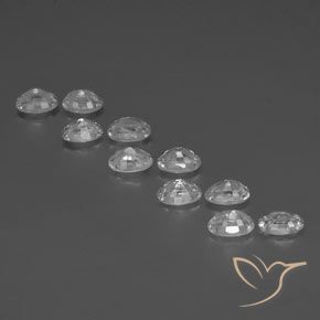 Gemme di Zircone Bianco naturale da 8.04 ct, Ovale, VVS-VS