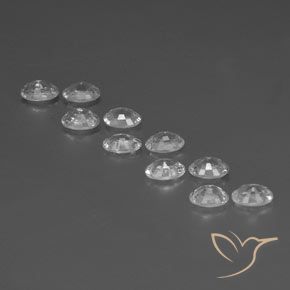 Gemme di Zircone Bianco naturale da 7.00 ct, Ovale, VVS-VS