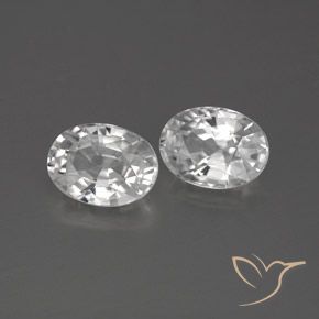 Gemme di Zircone Bianco naturale da 2.75 ct, Ovale, VVS-VS