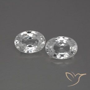 2.59ctw Naturale Bianco Zircone, Ovale, VS-SI