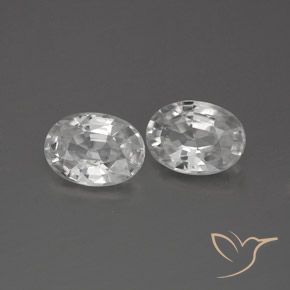 Gemme di Zircone Bianco naturale da 2.49 ct, Ovale, VS