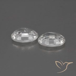 Gemme di Zircone Bianco naturale da 2.49 ct, Ovale, VS