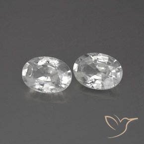 Gemme di Zircone Bianco naturale da 2.50 ct, Ovale, VS-SI
