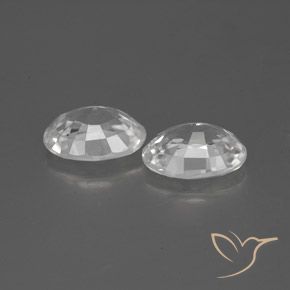 Gemme di Zircone Bianco naturale da 2.50 ct, Ovale, VS-SI
