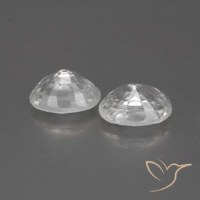 Gemme di Zircone Bianco naturale da 2.87 ct, Ovale, VS-SI