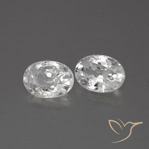 Gemme di Zircone Bianco naturale da 2.58 ct, Ovale, VS